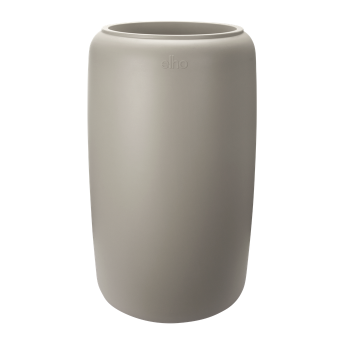 amber beads large 40cm greige